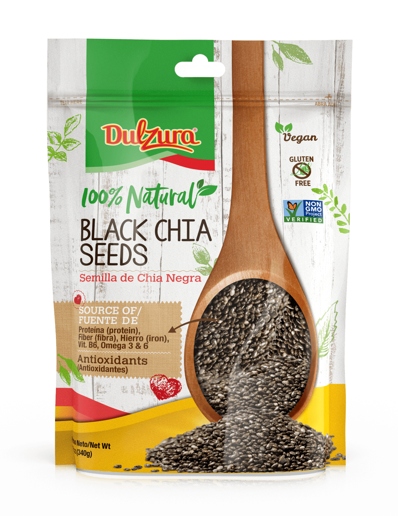 Dulzura Borincana Black Chia Seeds, 12 oz