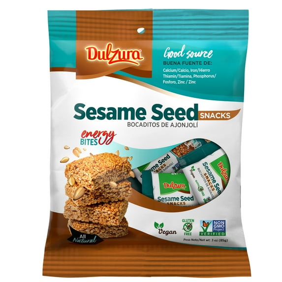 Dulzura Borincana All Natural Crunchy Sesame Seed Bars, 10 oz