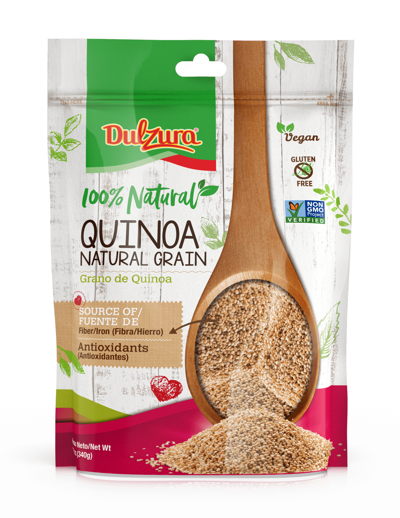 Dulzura Borincana White Quinoa Seeds, 12oz