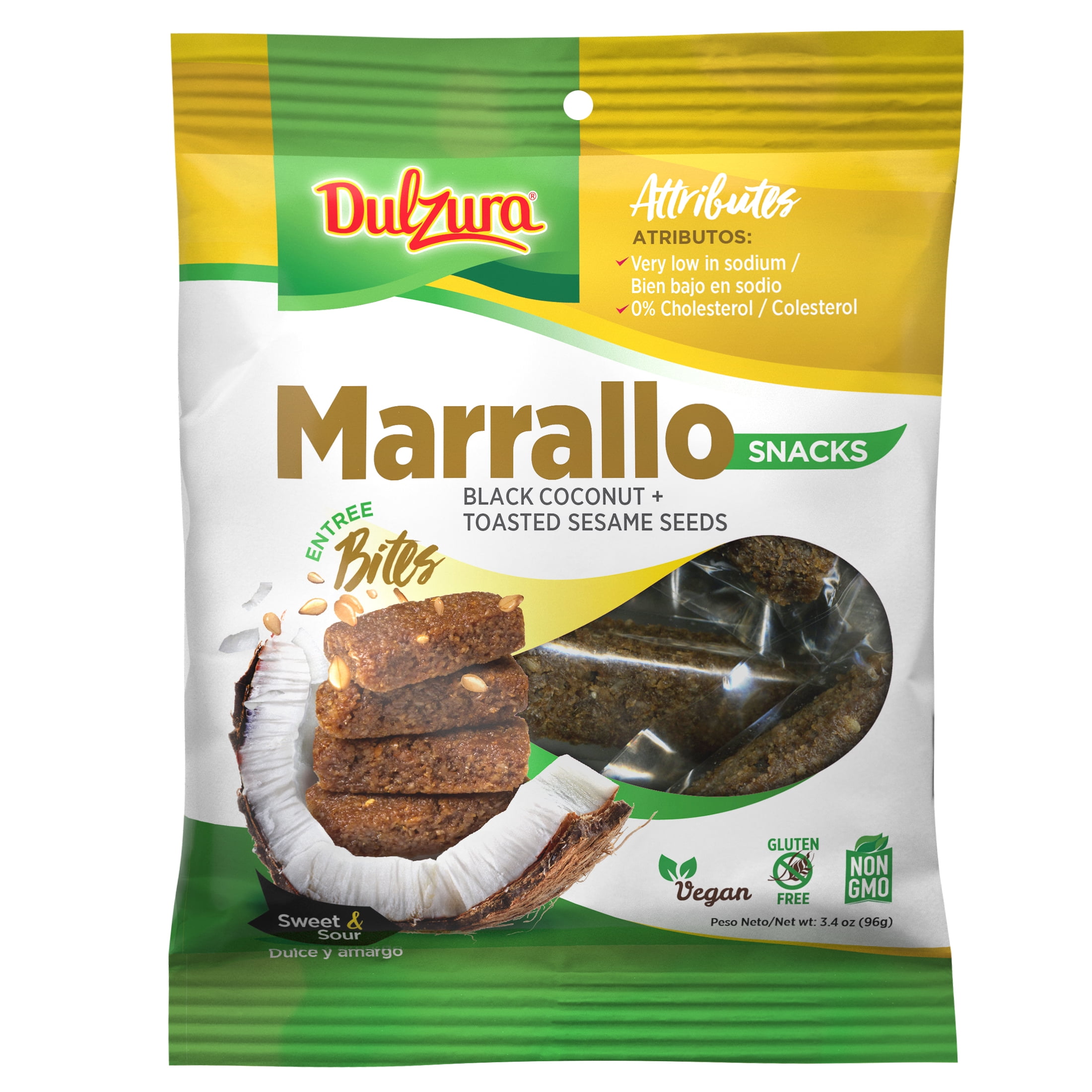 Dulzura Marrallo (Black Coconut) 3.4oz Bag, Vegan, Gluten Free, NON-GMO