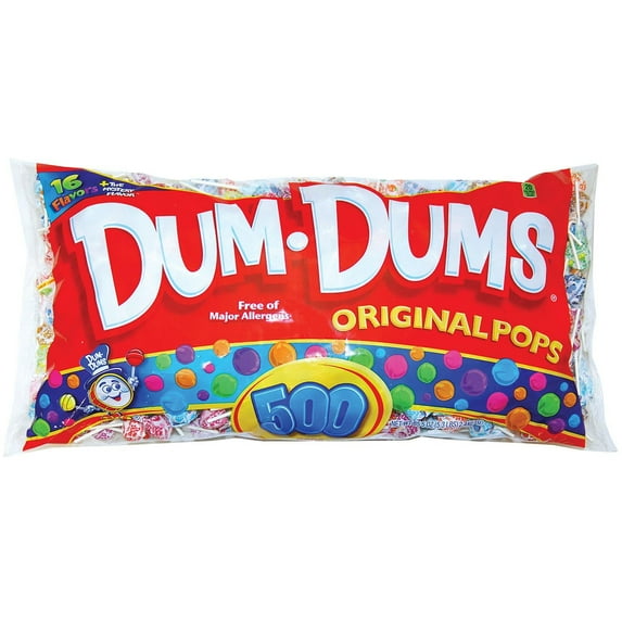 Dum Dum Original Pops, Mixed Flavor (500 Ct.)- Lollipops & Suckers