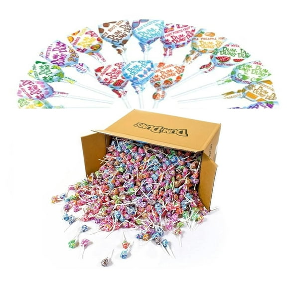 Dum Dum Pops, (10 Pound) Assorted Flavors Lollipops in Bulk Candy - All-Time Classic Flavors - Lollipops Bulk, Bulk Suckers, Individually Wrapped