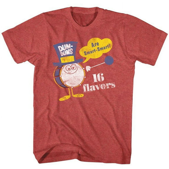 Dum Dums Smart Smart Red Heather Adult T-Shirt 4Xl
