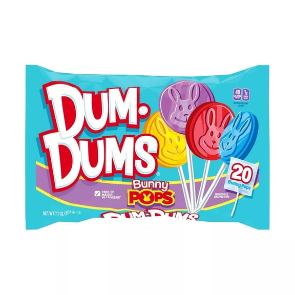 Dum Dums Bunny Pops 20 Count 7.1 oz. Bag