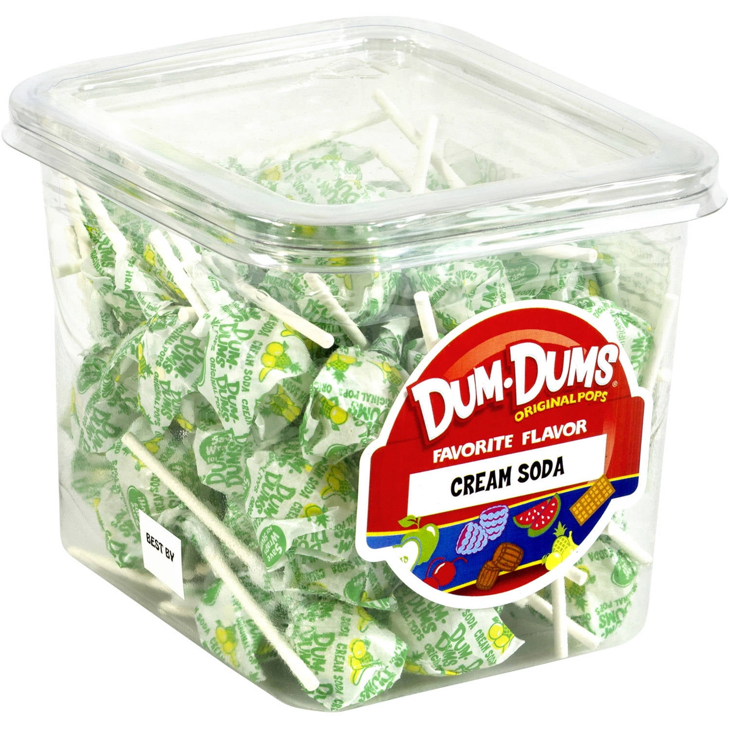 Dum Dums Cream Soda Lollipops, 68 count, 1 lb