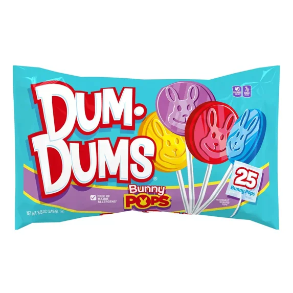 Dum Dums Easter Bunny Pops - 8.8oz/25ct