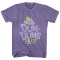 thumbnail image 1 of Dum Dums Grape Retro Purple Heather Adult T-Shirt, 1 of 2