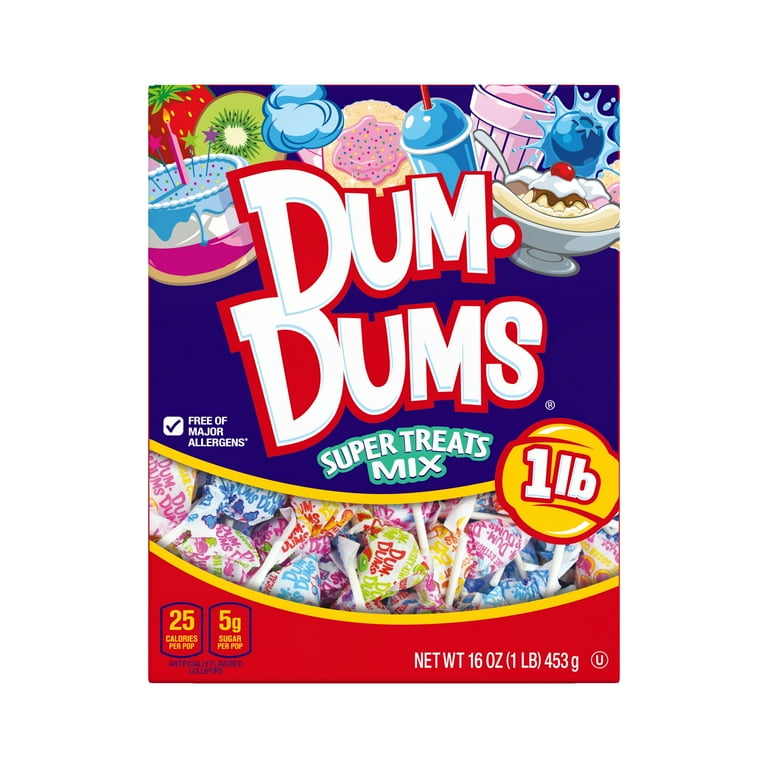 Dum Dums Limited Edition Flavor Mix Lollipops, 16 oz Party Candy