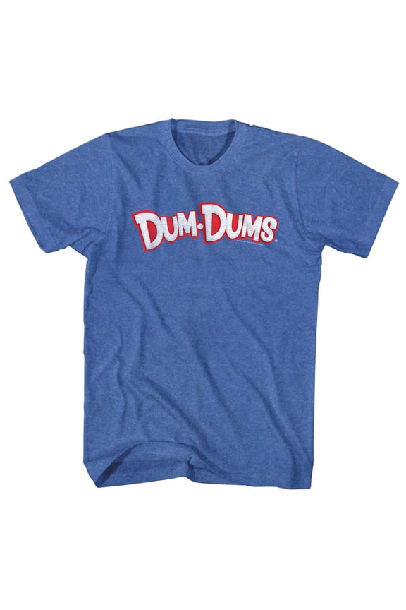 Dum Dums Logo Royal Heather Adult T-Shirt