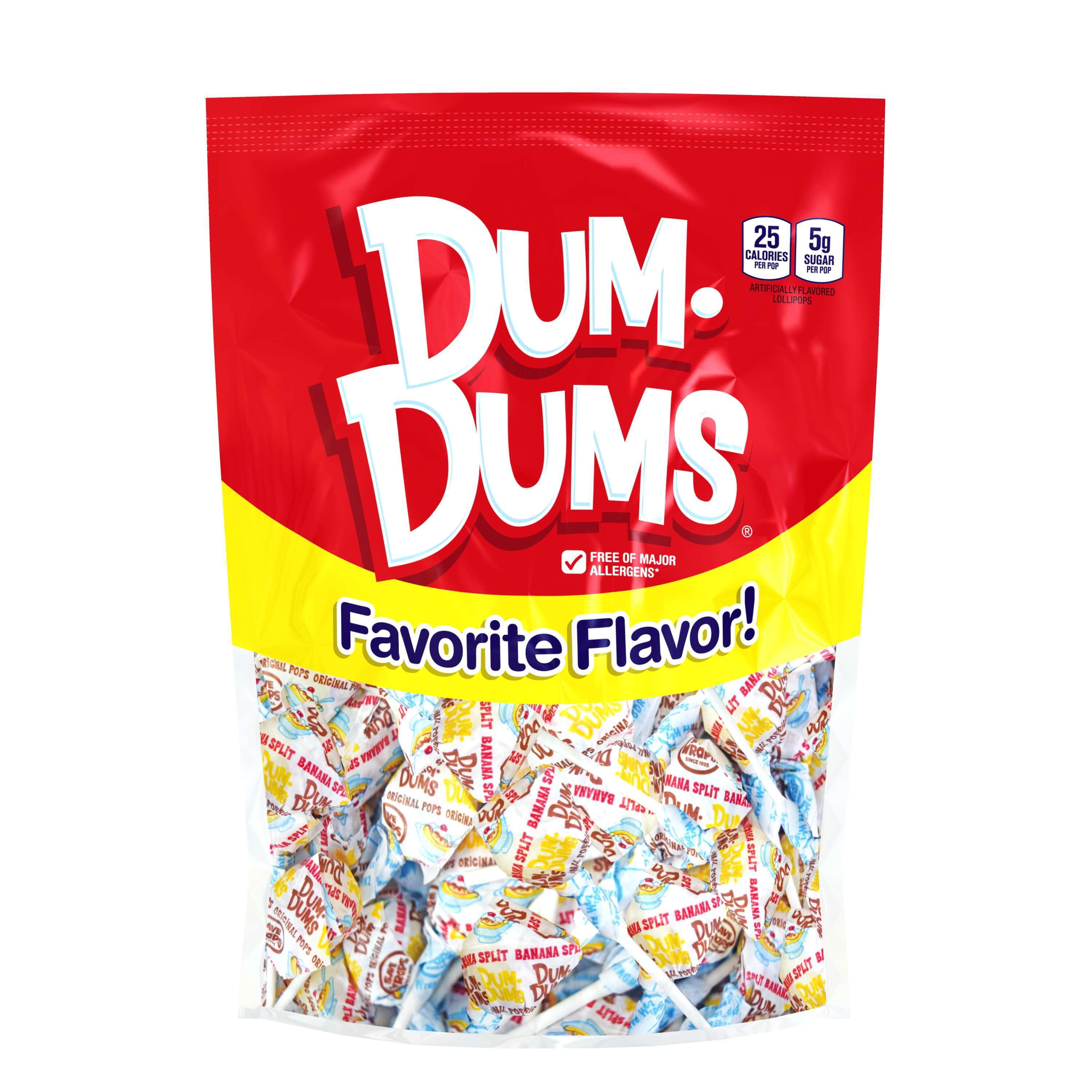 DUM DUMS Banana Split 50 Count Walmart com