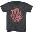 thumbnail image 1 of Dum Dums Red Cherry Dum Dums Black Heather Adult T-Shirt, 1 of 2