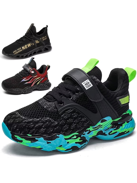 Kids Sneakers for Boys Running Shoes Lightweight Sport (Toddler/Little Kid/Big Kid)