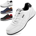 thumbnail image 1 of Dumajo Mens Shoes Fashion Running Sneaker Casual Leather Sport Shoes Breathable Comfortable Walking Shoes, 1 of 8