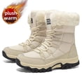 thumbnail image 1 of Dumajo Snow Boots For Women Winter Waterproof Shoes Thickened Faux Fur Lined Frosty Warm Outdoor Boots, 1 of 11