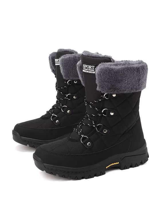 Women's Snow Boots Waterproof Slip Resistant Anti-Slip Cold Weather Winter Shoes