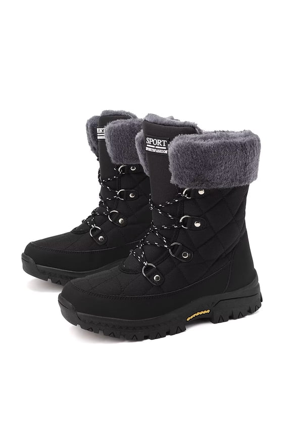 Women's Snow Boots Waterproof Slip Resistant Anti-Slip Cold Weather Winter Shoes