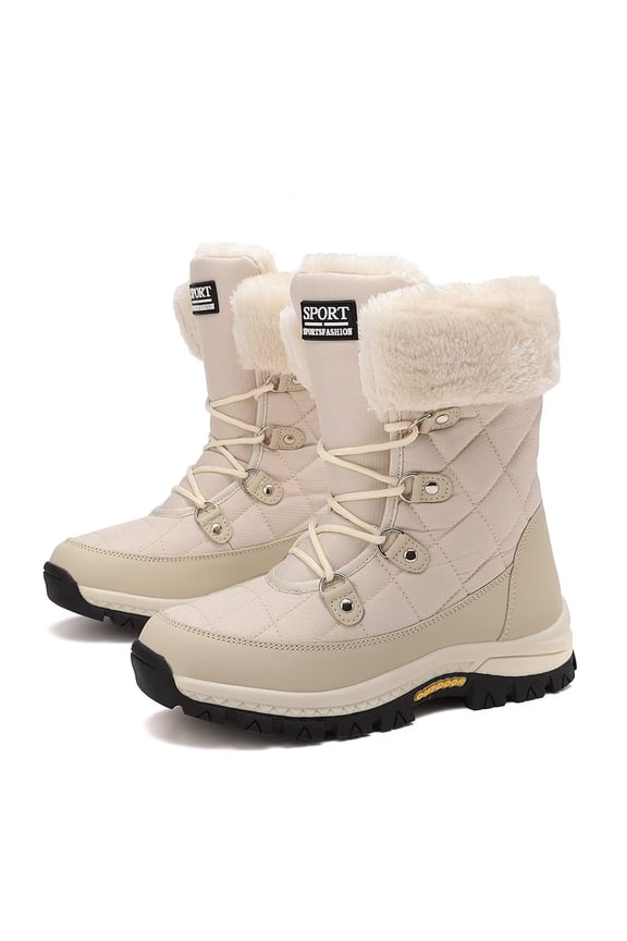 Women's Snow Boots Waterproof Slip Resistant Anti-Slip Cold Weather Winter Shoes