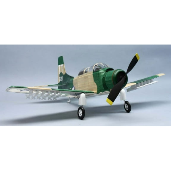 Dumas 329 30" Wingspan A1E Skyraider Rubber Pwd Aircraft Kit