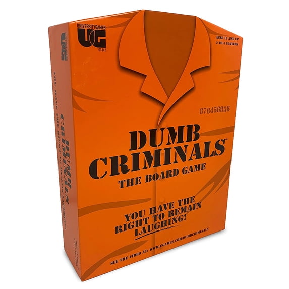 Dumb Criminals Party Game from University Games, 2 to 4 Players Ages 12 and Up