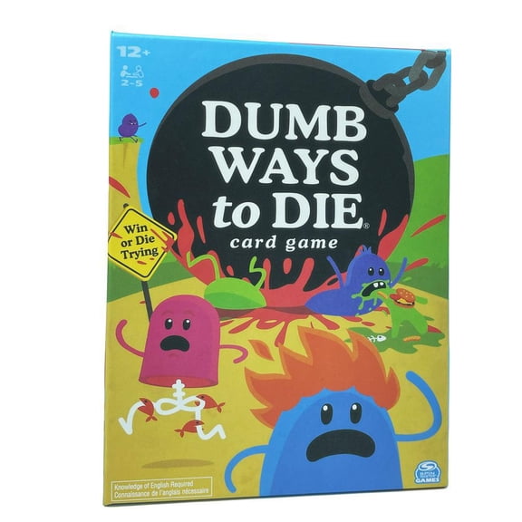 Dumb Ways to Die Comical Risk Challenge Party Card Game for Ages 12+, 2-5 Players