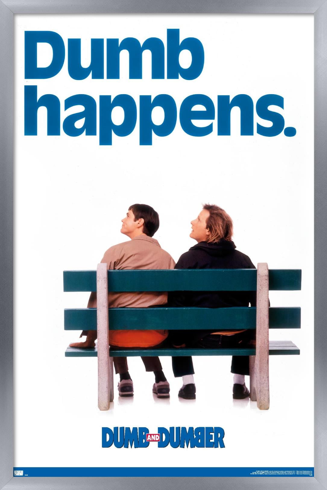 Dumb and Dumber - Dumb Happens Wall Poster, 14.725" x 22.375", Framed