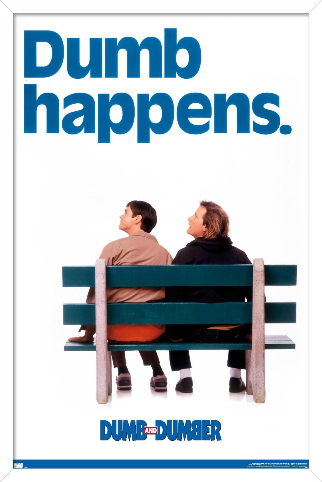 Dumb and Dumber - Dumb Happens Wall Poster, 22.375" x 34", Framed