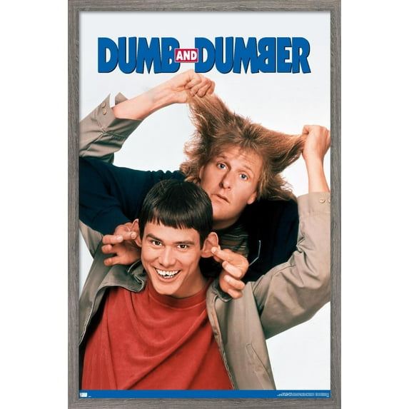 Dumb and Dumber - Together Wall Poster, 22.375" x 34", Framed