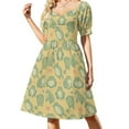 thumbnail image 1 of Dumb frog pattern Sleeveless Dress Female clothing summer dress Evening gown elegant chic women dresses promotion, 1 of 6