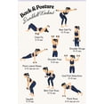 Dumbbell Back Posture Poster Workout Routine Chart, Gentle upper body ...