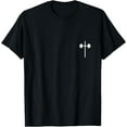 thumbnail image 1 of Dumbbell Barbell Cross Christian Gym Workout Lifting T-Shirt men and women can wear, black, white, gifts, 1 of 4