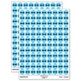 thumbnail image 1 of Dumbbell Barbell Weight Lifting Solid 200+ Round Stickers - Light Blue - Gloss Finish - 0.50" Size, 1 of 3