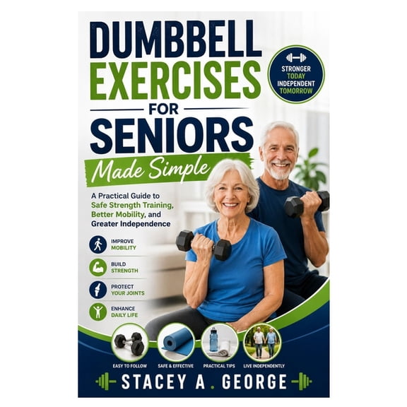 Dumbbell Exercises for Seniors Made Simple: A Practical Guide to Safe Strength Training, Better Mobility, and Greater In, (Paperback)