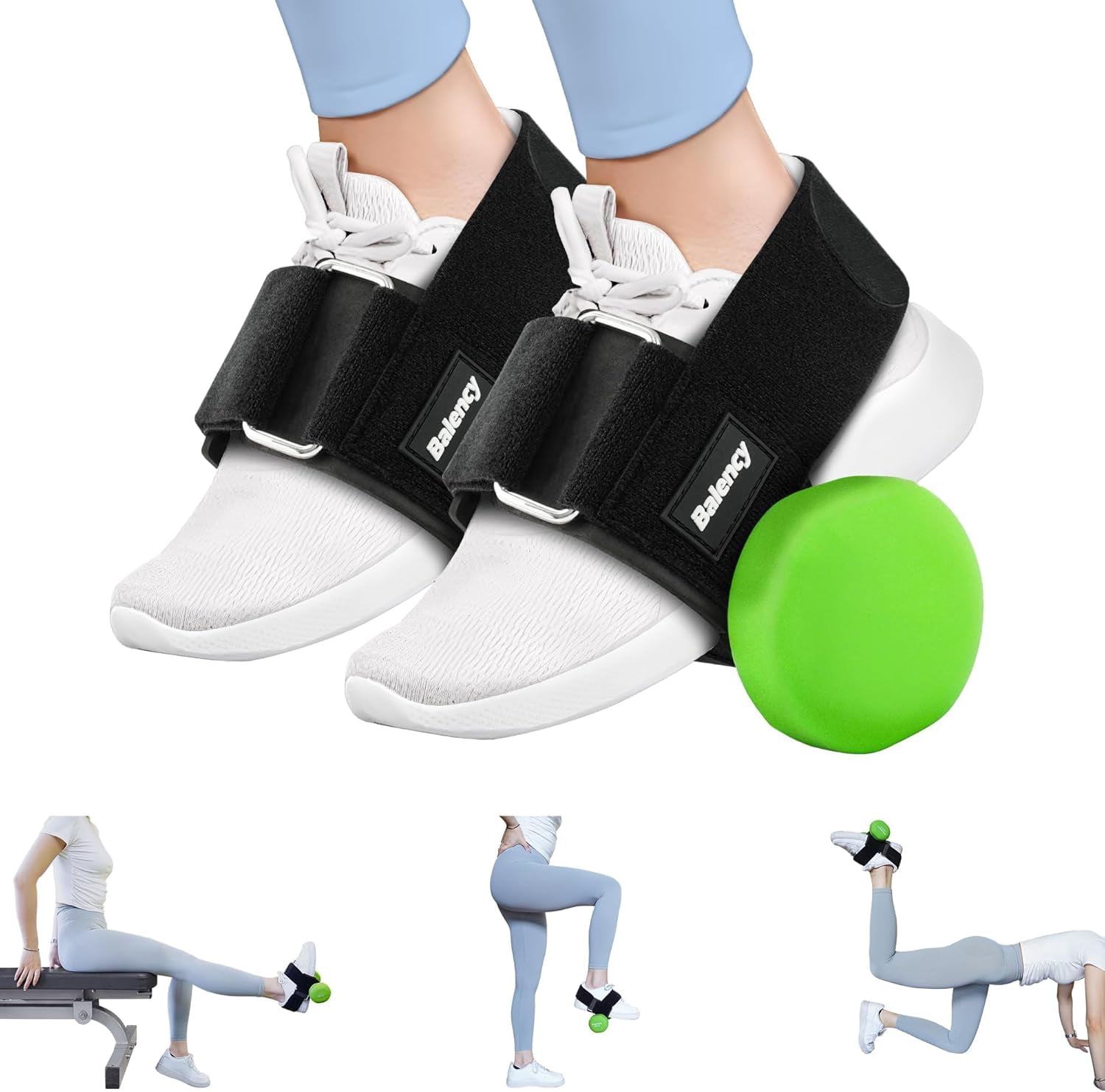Shin Extensions Dumbbell Foot Attachment for Leg Workout, Dumbbell Attachment Straps ...