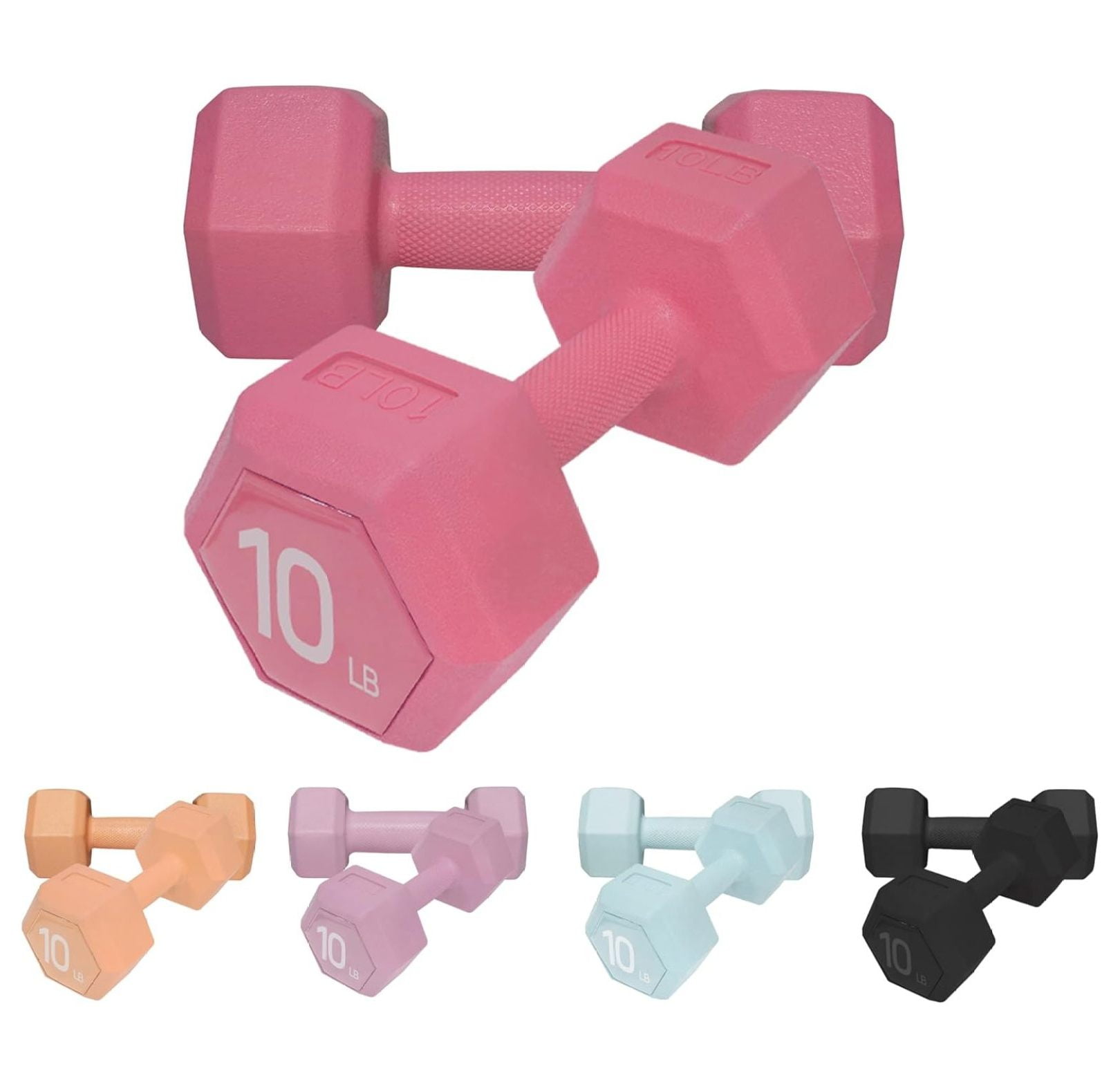 Dumbbell Hand Weight Sets 5/10/15/20/25/36lbs - 5 Colors - Exercise & Fitness Free Weights for Women & Men Home Gym Equipment Workouts Strength Training