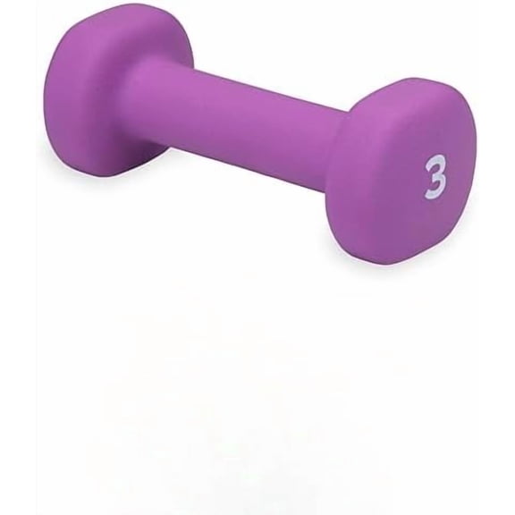 Dumbbell Hand Weight (Sold in Singles) - Neoprene Coated Exercise & Fitness Dumbbell for Home Gym Workouts and Strength Training - Free Weights for Women and Men