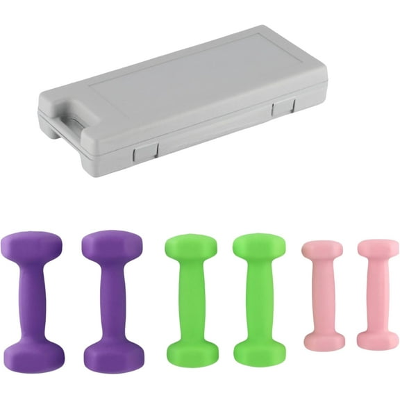 Dumbbell Hand Weights for Women,Neoprene Coated Dumbbell Hand Weight Sets of 6,Multiple Weight Options,Anti-roll, Anti-Slip,Hexagon Shape