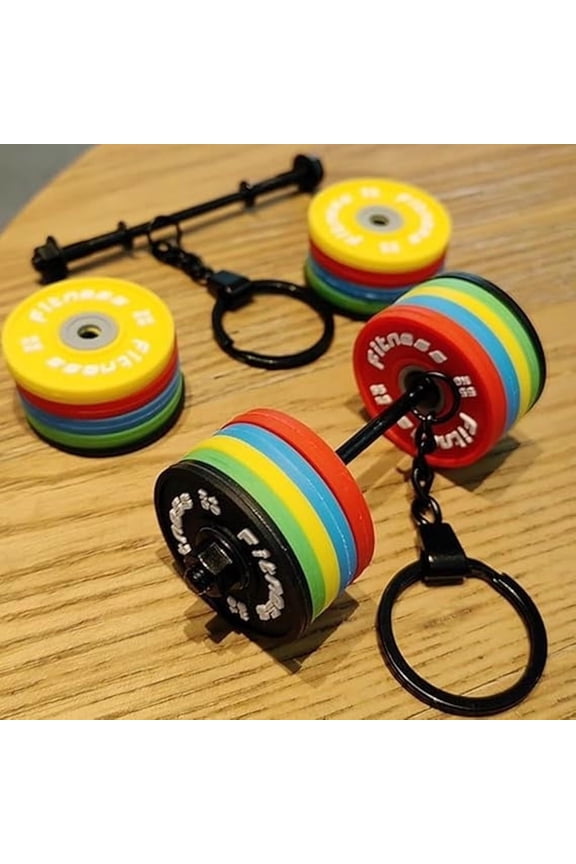 Dumbbell Keychain Detachable - Fitness Keyring Workout Accessory, Novelty Dumbbell Ornament for Keys and Backpack Gift for Gym Enthusiasts