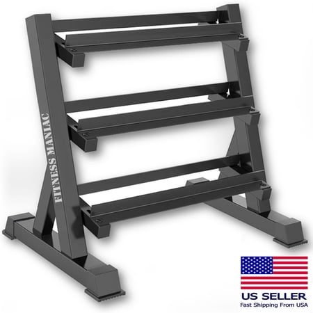 Dumbbell Rack 3-Tier Multilevel Weight Storage Organizer for Home Gym
