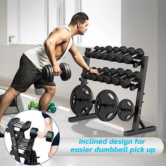 Dumbbell Rack Home Gym Weight Rack Dumbbell Storage Rack Multi-layer Weights Holder