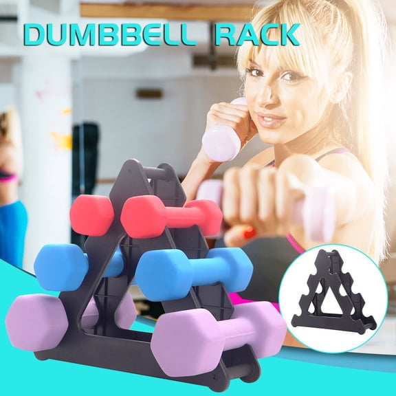 Dumbbell Rack Stand 3 Tier Weights Storage Organizer Durable Home Gym Dumbbell Holder Rack Space Saving Fitness Equipment Storage Stand for Workout Garage Gym Train Dumbbell Organization System Use