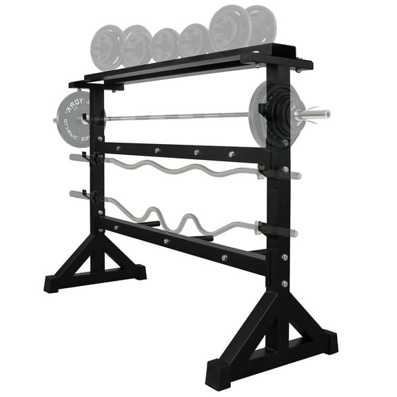 Dumbbell Rack Stand, Multifunctional Barbell & Weight Rack, Heavy Duty Weight Storage Organizer