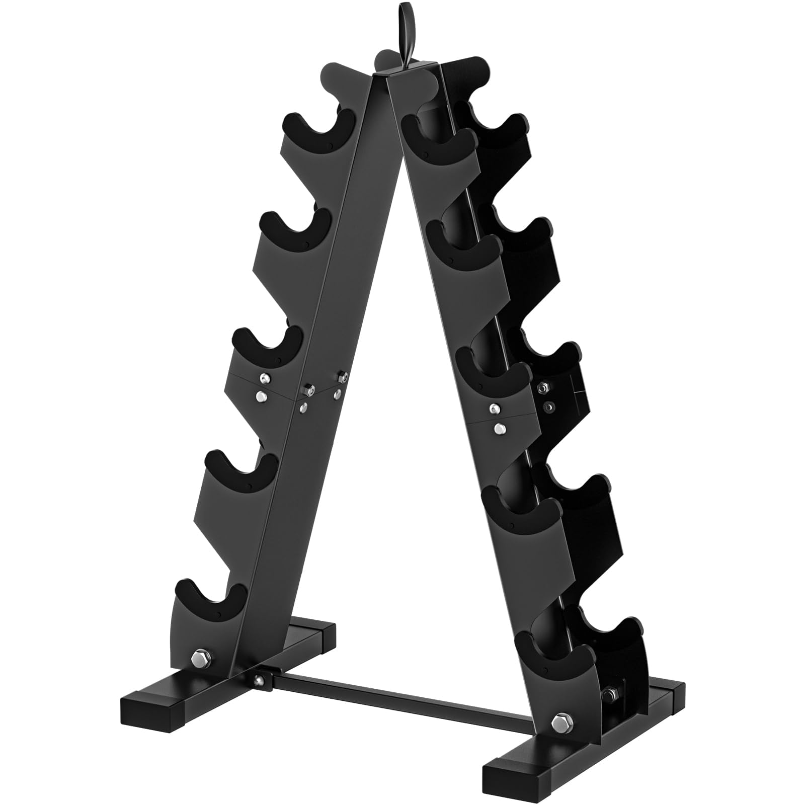 Dumbbell Rack Stand Only  Heavy Duty A-frame Storage 5 Tier Steel Holder For Home Gym Space Saver