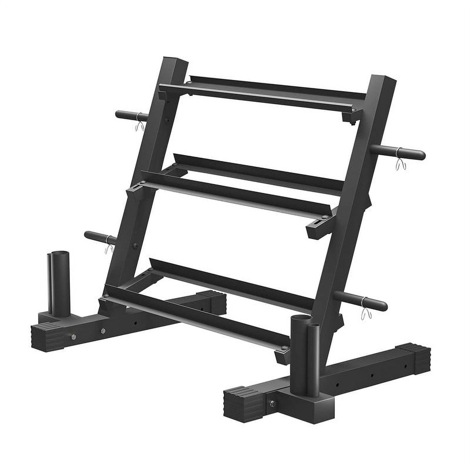 Body-Solid 3-Tier Dumbbell Rack – Holds 12 Pairs Of Dumbbells (1-15 Lbs), Solid Steel, Perfect For Home Gyms