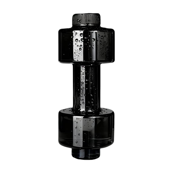 Dumbbell Sports Water Bottle - Portable Arm Strength Training Workout Bottle, Ergonomic Handle, Multi-Functional Muscle Training, Home Gym Fitness, Reusable PET Cup, Hydration and Exercise