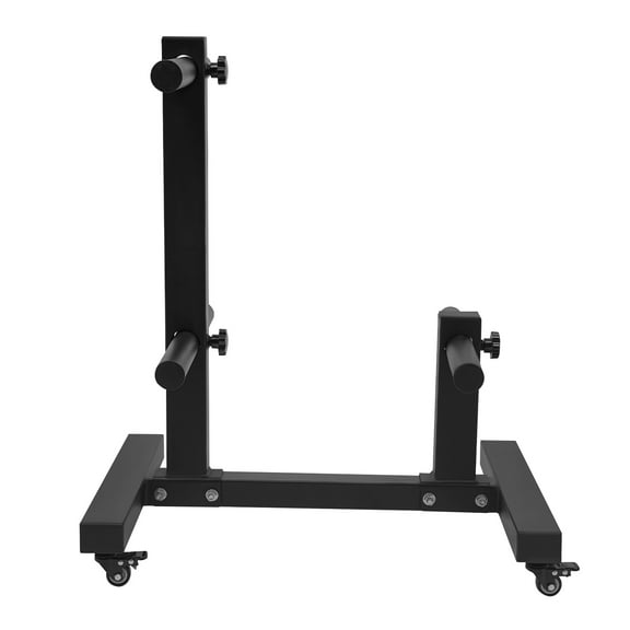 Dumbbell Stand with Strong Q235A Steel Construction, 1102.3 lbs Load-Bearing Capacity, 6 Weight Plate Storage Posts, Impact-Resistant, Easy to Move and Clean