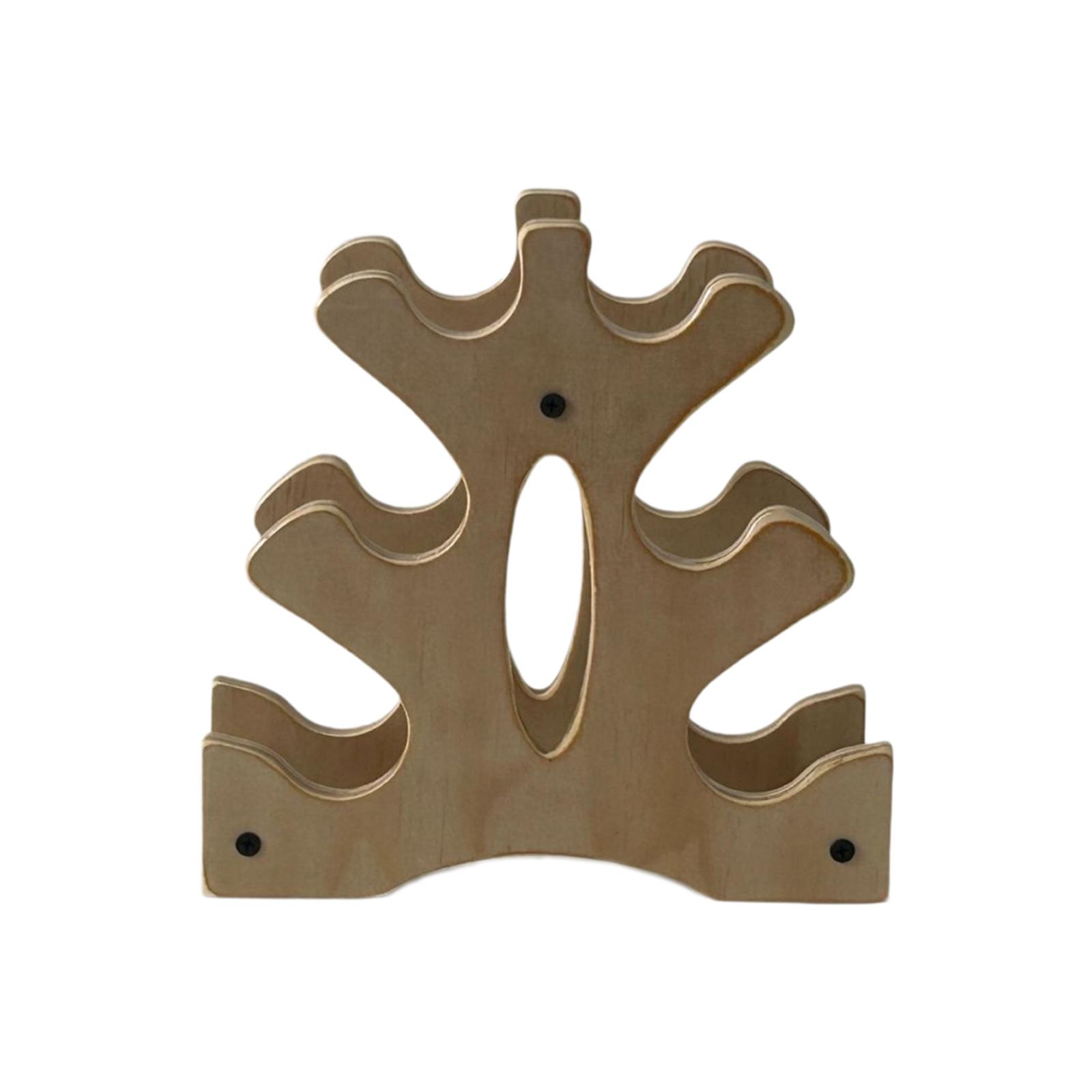 Dumbbells Rack Weight Holder Storage Shelf Wood Material Space Saving Stand for Home Gym Workout