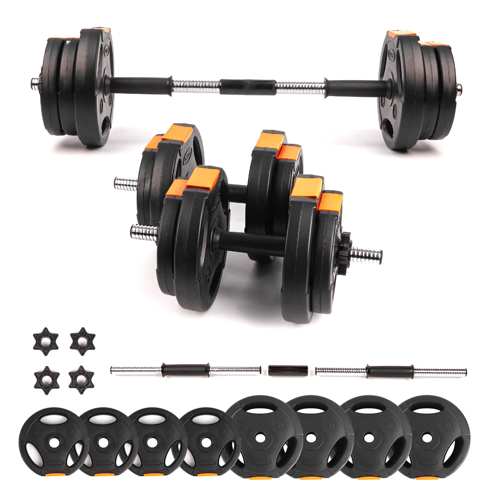 Dumbbells Weight Set  Adjustable 2 In 1 Barbell For Exercise And Strength