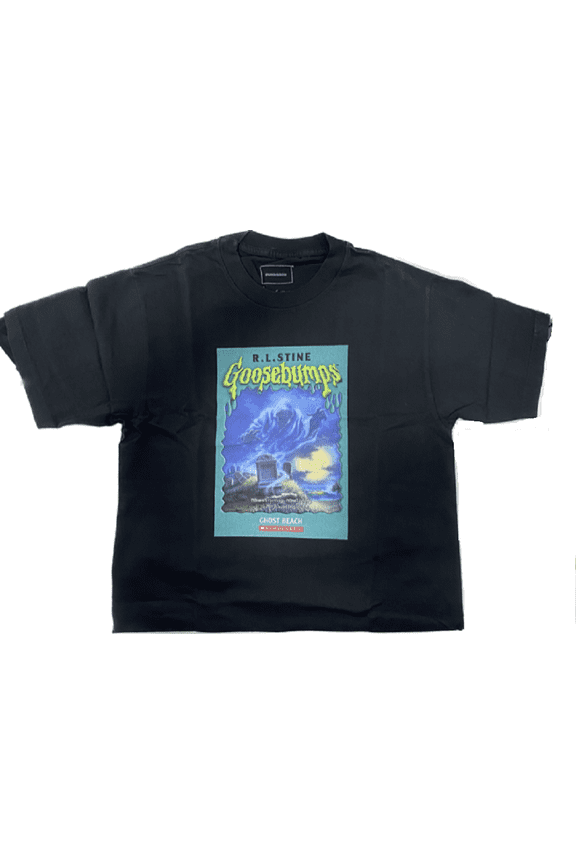 Dumbgood Goosebumps Ghost Beach Logo Double Sided Graphic T-Shirt, Small