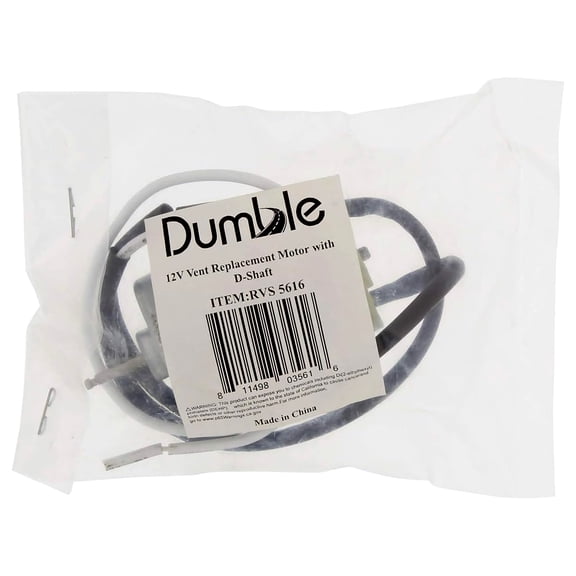 Dumble 12V RV Vent Fan Motor Replacement - D-Shaft Air Vent Motor Wiring Motor