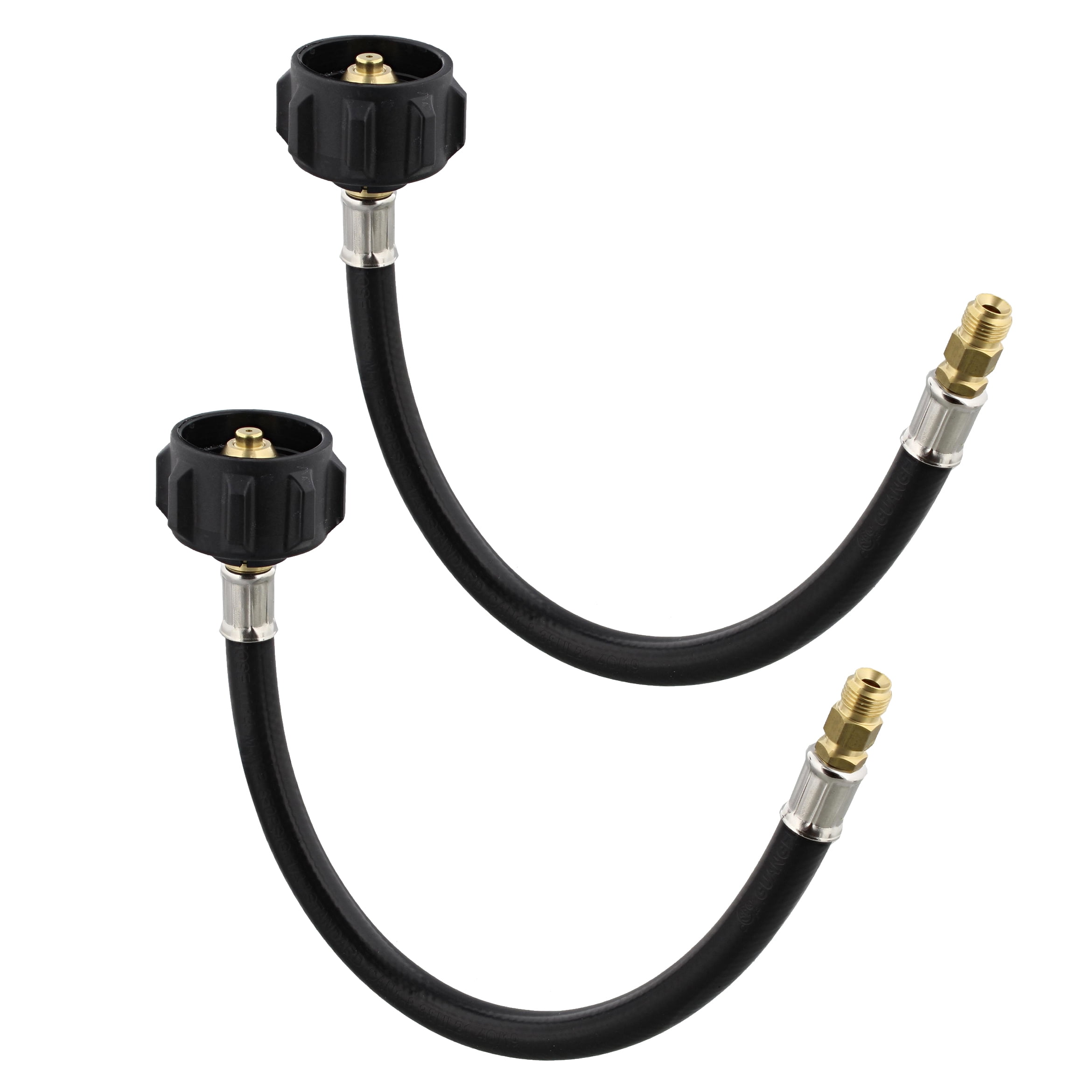 Dumble Low Pressure Regulator Hose 1ft 2pk Rubber Pigtail Regulator